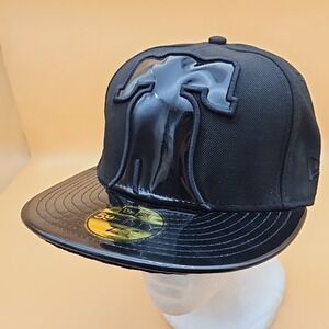 Philadelphia Phillies Hat Cap New Era Fitted Size 7 1/4 Black Liberty Bell Logo